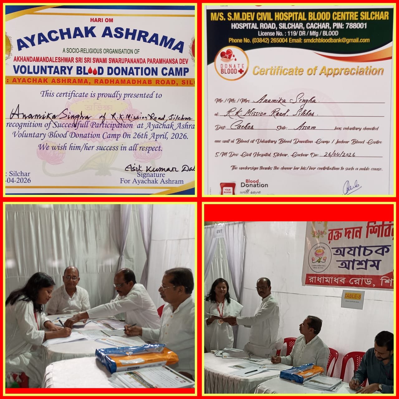 Honoring Our Heroes 🏅 | Blood Donation Camp Recognition