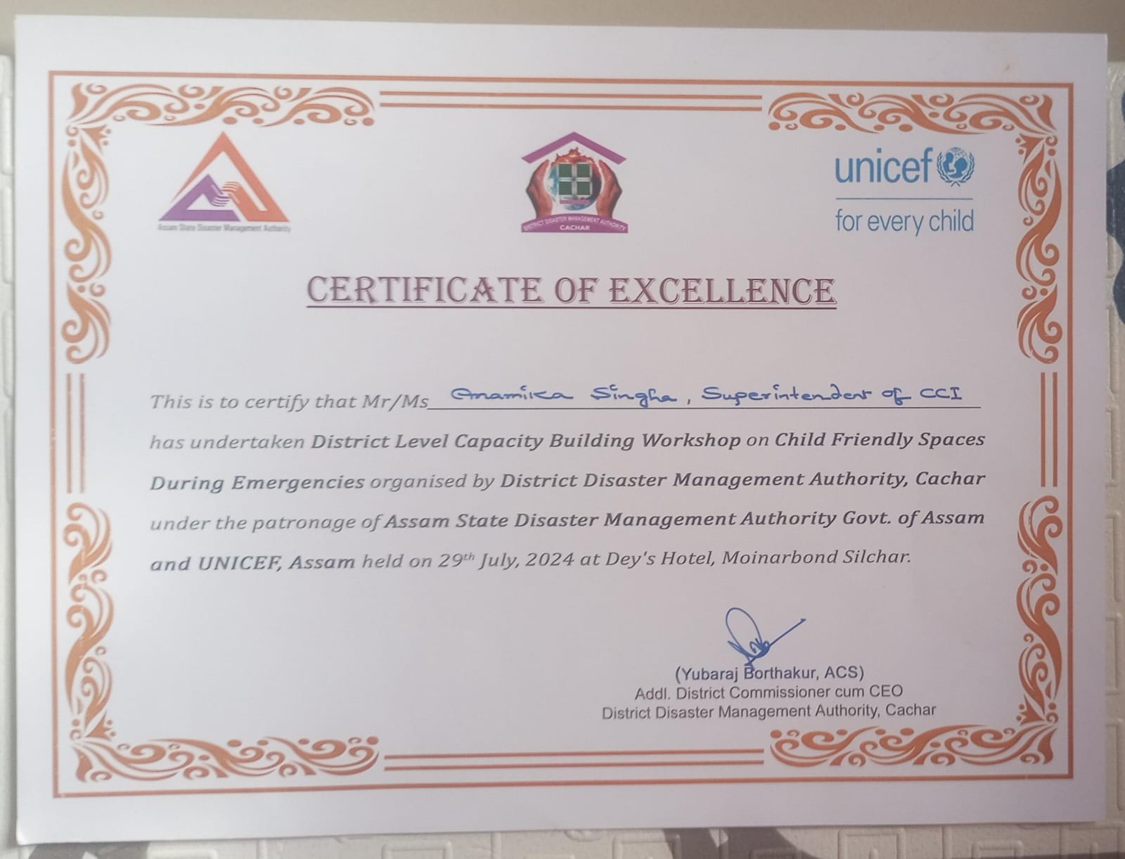 Certificate 9